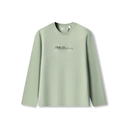 FILA Белый Изумрудно-Зеленый GN Мужская Футболка