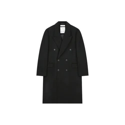 BESLOW OVERSIZED Кашемировое Двойное Пальто с Кнопками Мужское