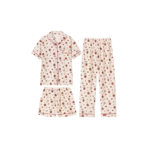 QIAOYUN Щенок Женские Пижамные Комплекты