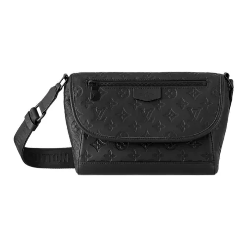 LOUIS VUITTON Pulse Messenger Printed Телячья кожа Xie KAI Xie KAI Сумки через плечо Сумка на плечо Унисекс Черный