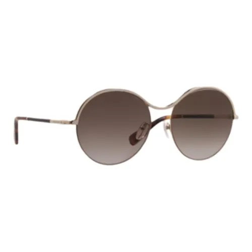 LONGCHAMP Металл Круглые Солнцезащитные очки Мужские Серебряные