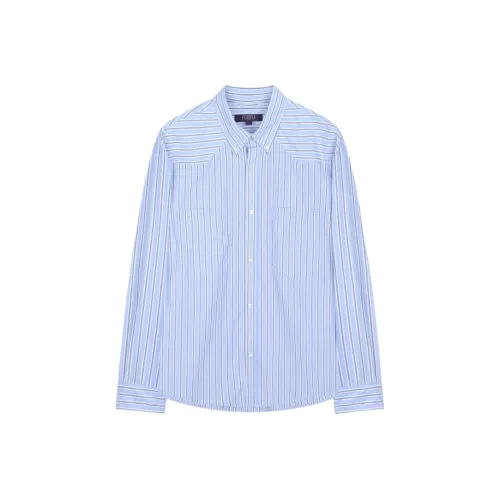 BESLOW Western Stripe Button Down Down Shirt Men's