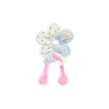 Синий гороховый узор, резинка для волос