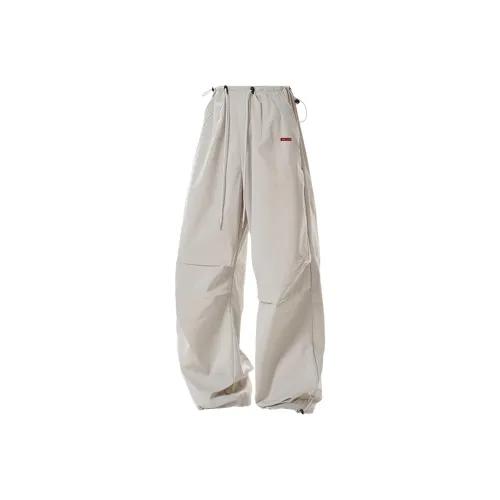 HOKLV Light Gray Unisex Casual Pants HOKLV Светло-серые унисекс повседневные штаны