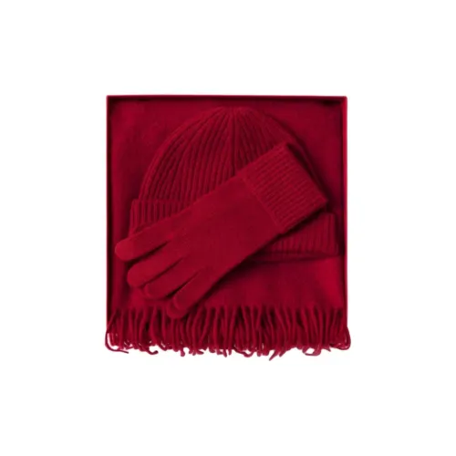 THEORY Кашемир Вязаные Шарфы Женские Красный