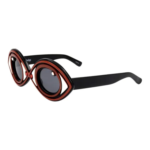 Linda Farrow Ацетат Нерегулярная форма Солнцезащитные очки Женские Красный