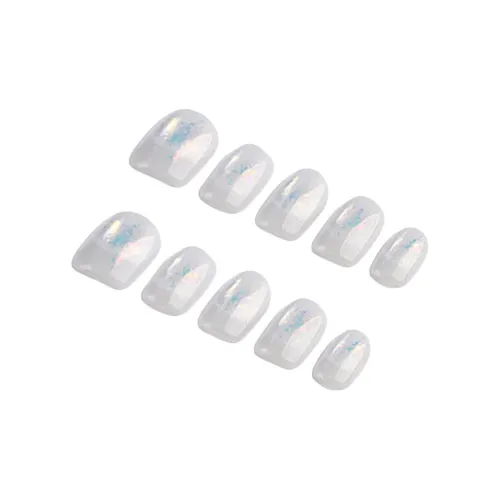 YIYIHE Элегантный Однотонный Кошачий глаз Короткий LADDER Белый Телесный Однотонный