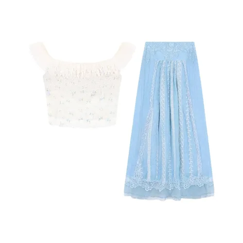 ABBY GODDESS Абрикос Женские Комплекты с Юбкой