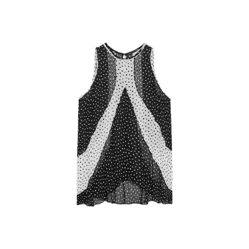 ZARA ZW Series Черные Женские T-рубашки