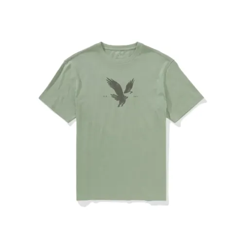 AMERICAN EAGLE Зеленая Мужская Футболка