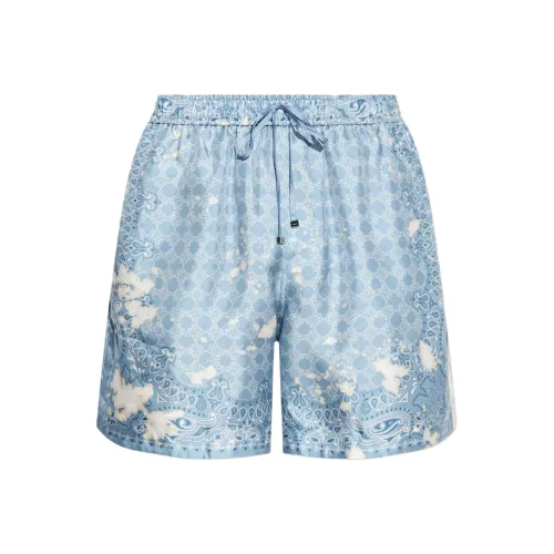 AMIRI Light Blue Men's Casual Shorts AMIRI Светло-голубые мужские повседневные шорты