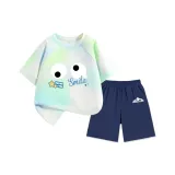 Синий Зеленый/Большой Глаз-Темно-Синий/Белый Гора Логотип K