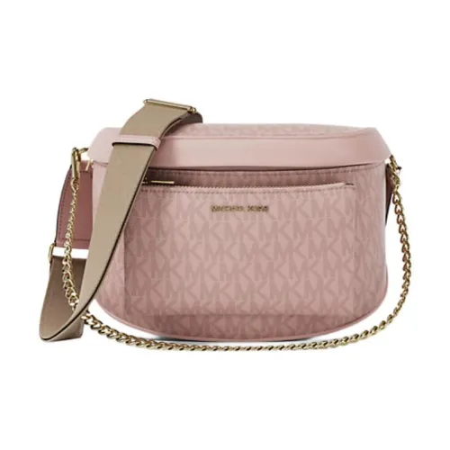 MICHAEL KORS Slater Покрытый холст Сумка через плечо Средняя Женская Румяно-розовая