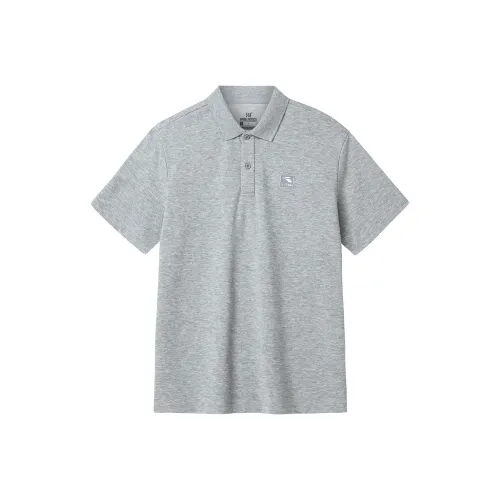 361° Cotton LIKE Medium Photinia Gray Men's Polo