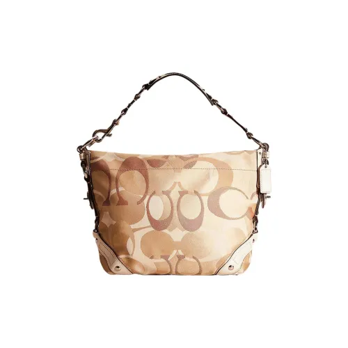 COACH Carly OPTICAL Фирменный Ткань Тоут Сумка Сумка для покупок Сумка Большая Женская Хаки