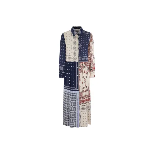 WEEKEND MaxMara Многоцветные Женские Длинные Платья с Рукавами