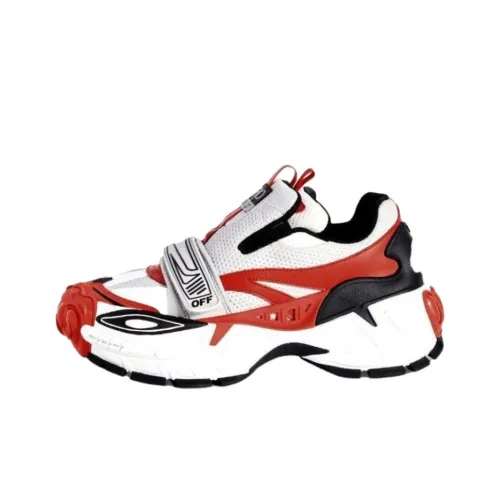 OFF Белый Glove Low Топ Повседневная обувь Мужская Белый Красный