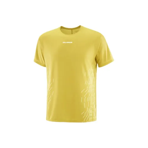 SALOMON Вода Селерный Зеленый/Серый Белый Мужской C27002 Мужская T-Рубашка