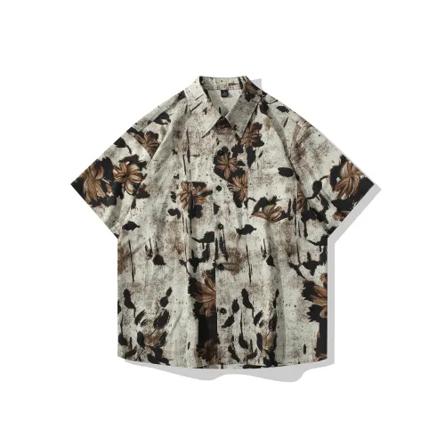 HYLHYL Светлый Кофейный Унисекс Рубашки