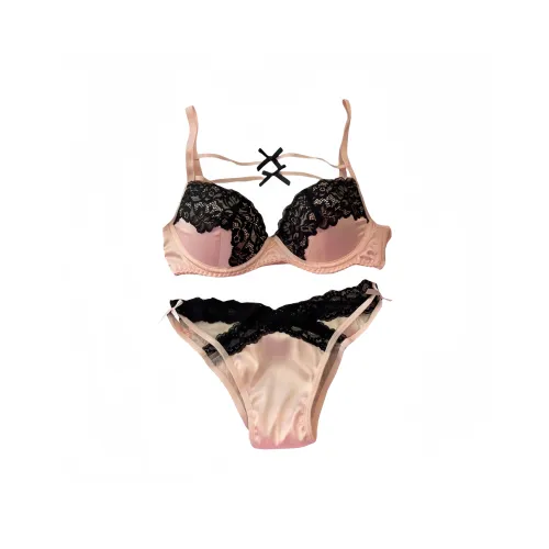 ECONICE Сексуальный Прозрачный Ремень Розовый Черный Кружево Комплекты Женское нижнее белье Комплекты