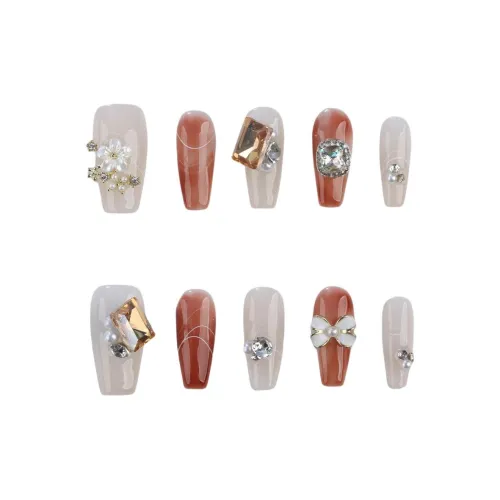 YIYIHE Ледяной Прозрачный Утонченный Сияющий Горный хрусталь MID Длина Укороченный Короткий Квадратный Круглый Телесный Однотонный