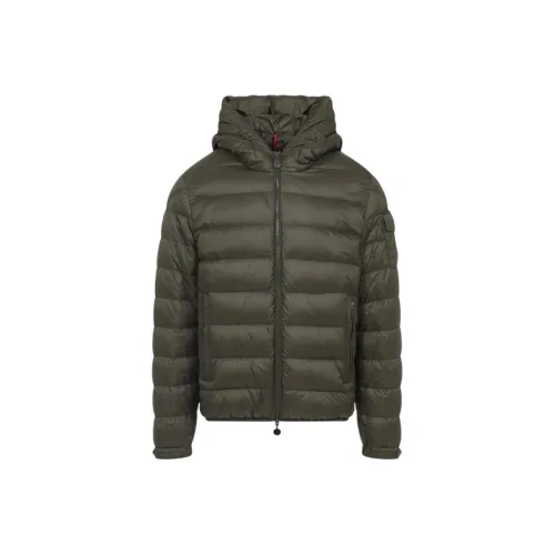 Moncler Оливково-зеленый Мужской Пуховик
