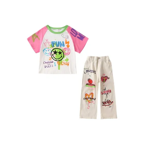 Than Than Me Повседневная спортивная одежда 2 предмета набор для детей в возрасте 3-7 лет