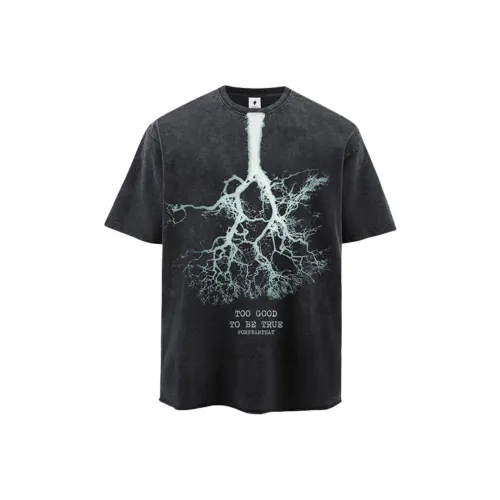 FOR FEAR THAT Промытый черный Унисекс T-рубашки