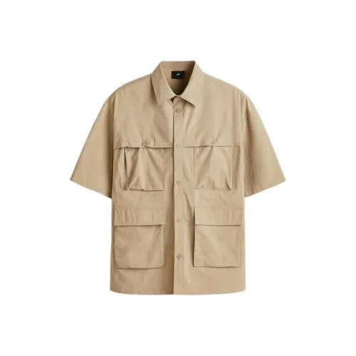 H&M Бежевые Мужские Рубашки