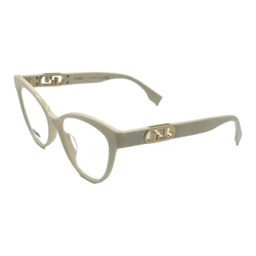 FENDI Кошачий глаз Оправы для очков Женские Бежевый