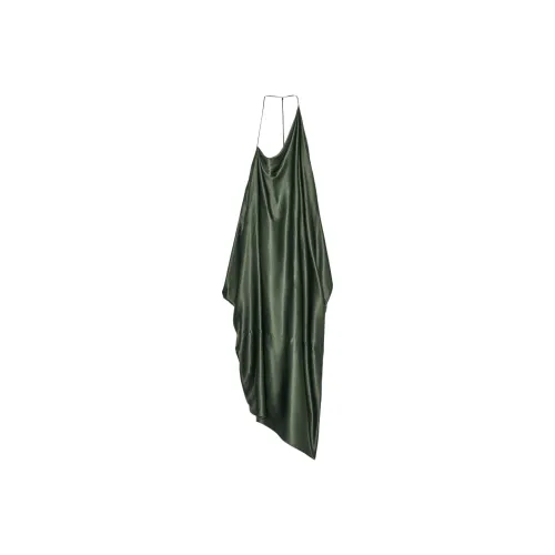 ZARA ZW Series Хаки Женские Слип-платья