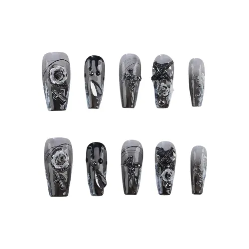 YIYIHE Cool And Stylish Black Rose Cross Mid Cropped Short Square Short Square Round Black Gradient YIYIHE Прохладный И Стильный Черный Розовый Cross Mid Укороченный Короткий Квадратный Короткий Квадратный Круглый Градиент Черного