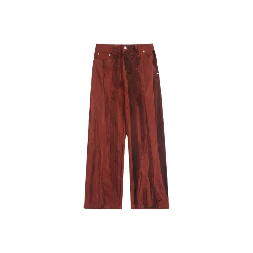 FACEON LAB Red Unisex Casual Pants