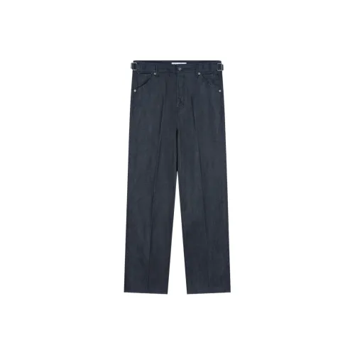 BESLOW Прямой крой SELVAGE Джинсы Мужские