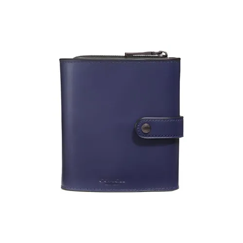 COACH Tech Case Коровья кожа Кошелек Мужской Синий