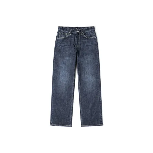 Lee Темно-синий Мужской Джинсы