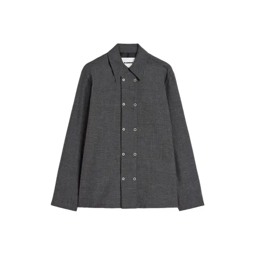 JIL SANDER Серые Мужские Рубашки