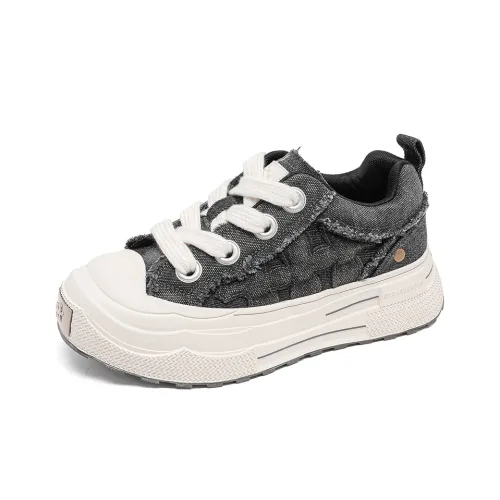 KACHILANG Высота Увеличивающие Устойчивые к Износу Низкие Кроссовки для Скейтбординга Унисекс Серые