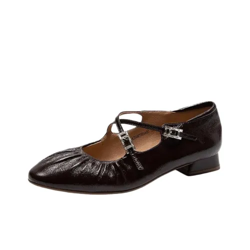 C°BANNER Muted Series Грубый каблук Туфли Мэри Джейн 2 см Женские