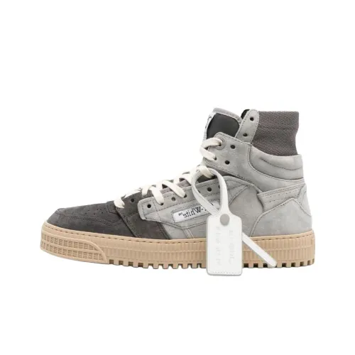 Off Белый Высокие Кроссовки для скейтбординга Мужские Серые