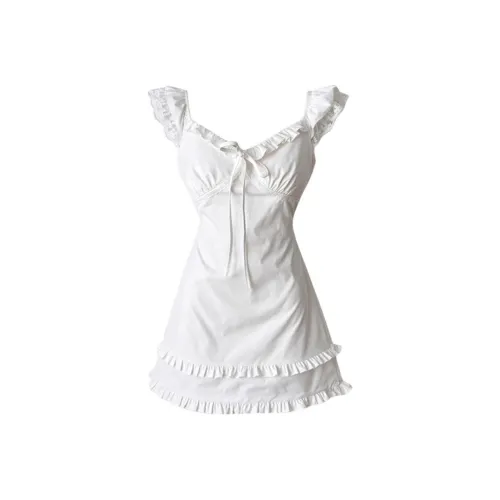 ABBY GODDESS Короткое платье с короткими рукавами женское