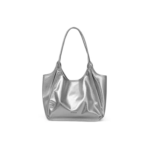 CinvaiKrose Сумка из синтетической кожи сумка для покупок сумка через плечо женский серебряный экрю