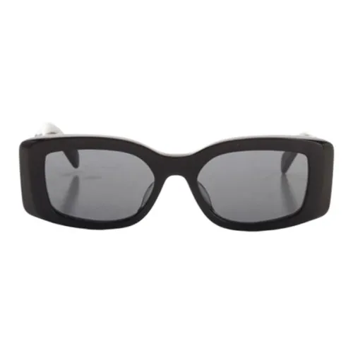 CELINE PVC Поливинилхлорид Квадратные Солнцезащитные очки Женские Черные