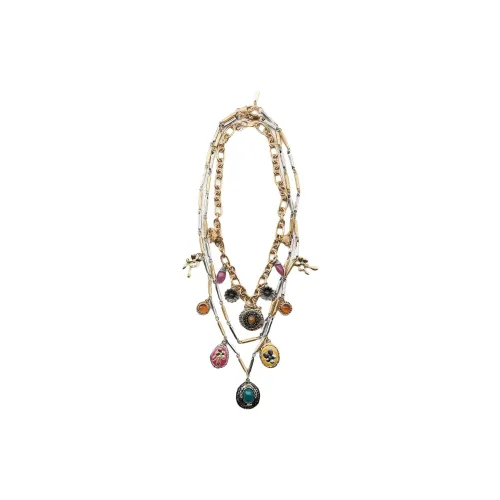 ZARA Цинковые Ожерелья Женские Золотые