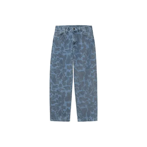 Carhartt WIP Blue Men's Jeans Кархартт WIP Синий Мужской Джинсы