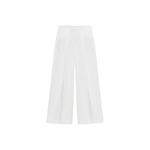 ZARA ZW Series Белые Женские Повседневные Штаны