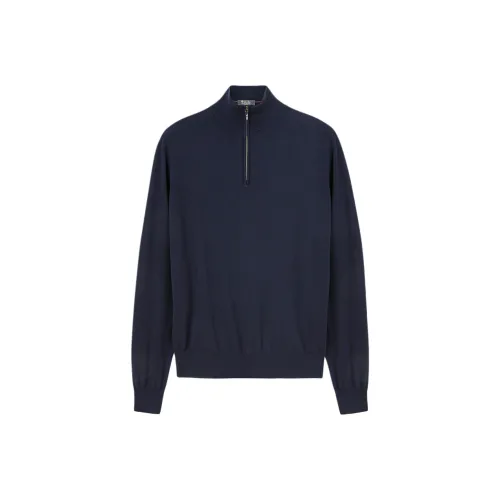 Loro Piana Морской Синий Мужские Свитера