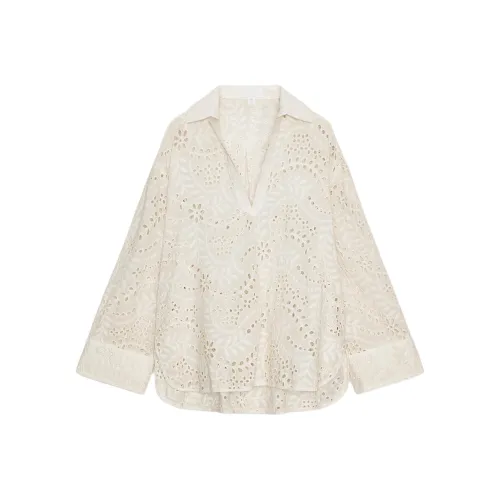 ZARA ZW Series Коричневые Женские Рубашки