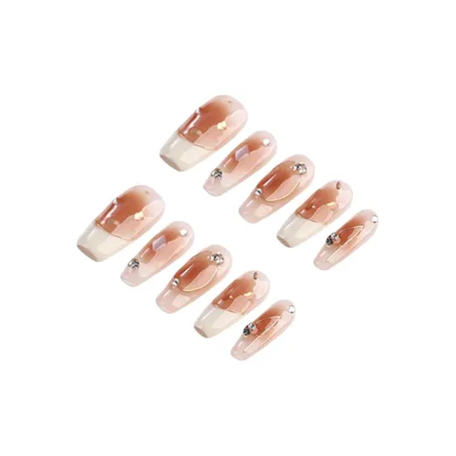 YIYIHE Soft Sweet Style Ледяной Прозрачный Кожа Комплиментирующий Смешанный Средний LADDER Розовый Размытый Однотонный