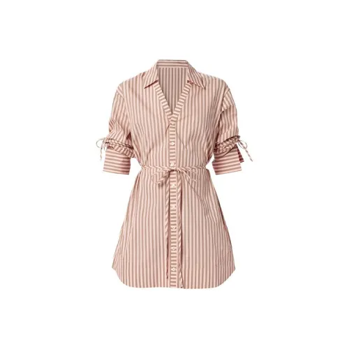 Leather Cat Короткий рукав платье женское